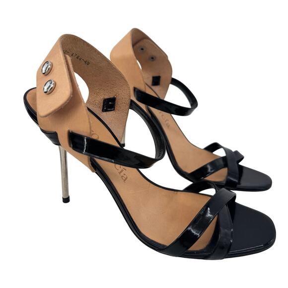 Pedro Garcia Moon Delle Swarowski Crystal Slingback Stiletto Heel Women's - Picture 2 of 10